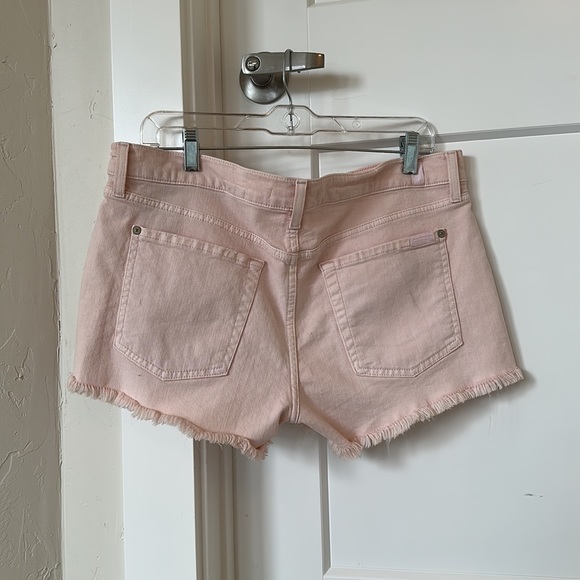 Pink Denim Jean Shorts - Picture 2 of 5